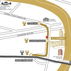 FLO By Sansiri-只需 3 分鐘即可到達 ICONSIAM 河景公寓。