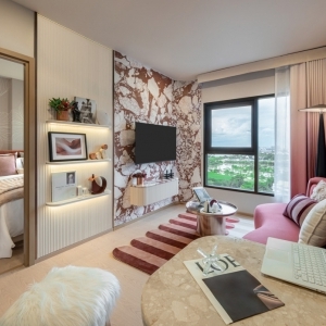 THE BASE Urban Rama 9-Rama 9區中心地帶連結1 分鐘即可到達未來橘色線 MRT捷運站 2 分鐘即可到達 Central