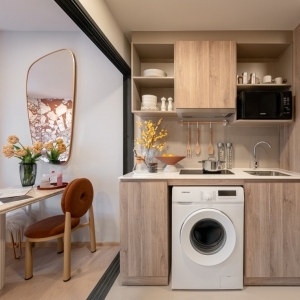 THE BASE Urban Rama 9-Rama 9區中心地帶連結1 分鐘即可到達未來橘色線 MRT捷運站 2 分鐘即可到達 Central