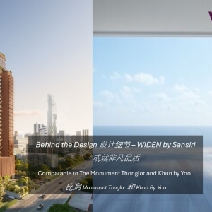 WIDEN BY SANSIRI-Sansiri 尚思瑞攜手日本Tokyu (東急)共同推出價值超過 31 億泰銖的 「WIDEN b