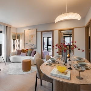 THE BASE Urban Rama 9-Rama 9區中心地帶連結1 分鐘即可到達未來橘色線 MRT捷運站 2 分鐘即可到達 Central