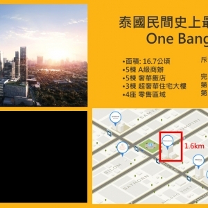 Life Rama 4 - Asoke MRT-鄰詩麗吉展演廳與班查KITTY公園與倫披尼公園和One Bangkok步行約10鐘可達