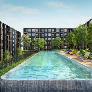 THE BASE Ratchada19-曼谷新興商務區現代風尚公寓距離MRT拉差達站僅750 m鄰近曼谷新金融中心