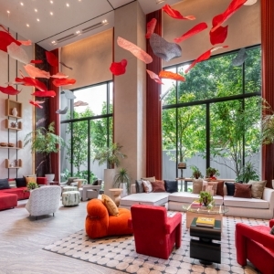 THE BASE Urban Rama 9-Rama 9區中心地帶連結1 分鐘即可到達未來橘色線 MRT捷運站 2 分鐘即可到達 Central