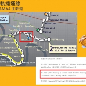 Life Rama 4 - Asoke MRT-鄰詩麗吉展演廳與班查KITTY公園與倫披尼公園和One Bangkok步行約10鐘可達